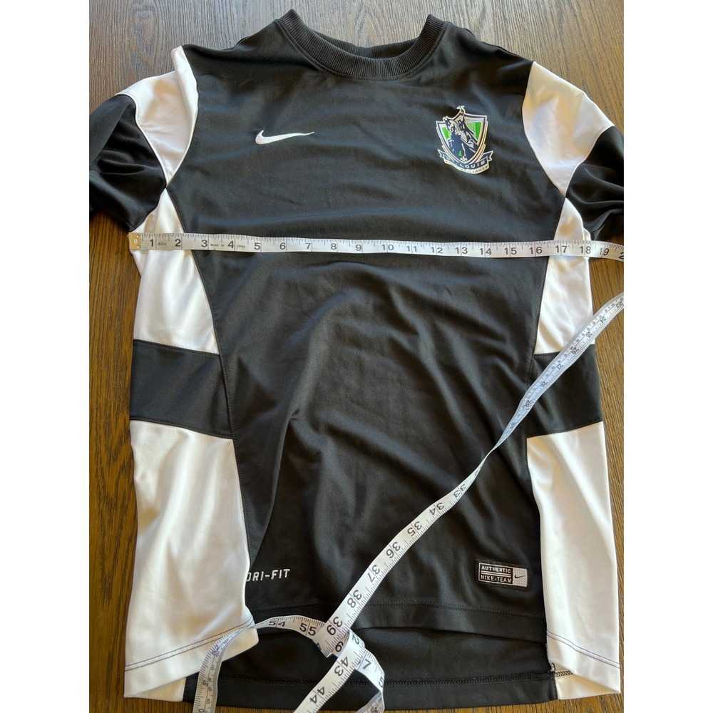 Nike St Louis Soccer Training Top Black White Dri-FIT Mens Small Long Sleeve - Picture 5 of 11